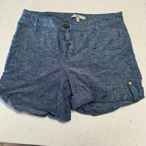 Linen Blend Shorts - Picture 1 of 3